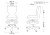 Fotel biurowy z podnóżkiem Petit B Jasmine dziecięcy wzrost 133-159 cm Wymiary