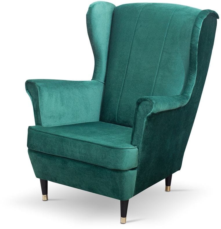 Fotel uszak Lily linie w stylu skandynawskim