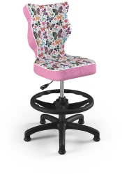 Fotel biurowy z podnóżkiem Petit B Storia dziecięcy wzrost 119-142 cm