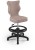 Fotel biurowy z podnóżkiem Petit B Jasmine dziecięcy wzrost 119-142 cm Pudrowy Róż