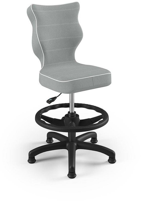 Fotel biurowy z podnóżkiem Petit B Jasmine dziecięcy wzrost 119-142 cm Jasno Szary