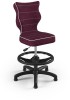 Fotel biurowy z podnóżkiem Petit B Visto dziecięcy wzrost 133-159 cm Bordo