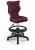 Fotel biurowy z podnóżkiem Petit B Visto dziecięcy wzrost 133-159 cm Bordo