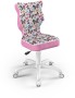 Fotel biurowy Petit W Storia dziecięcy wzrost 119-142 cm Motyle