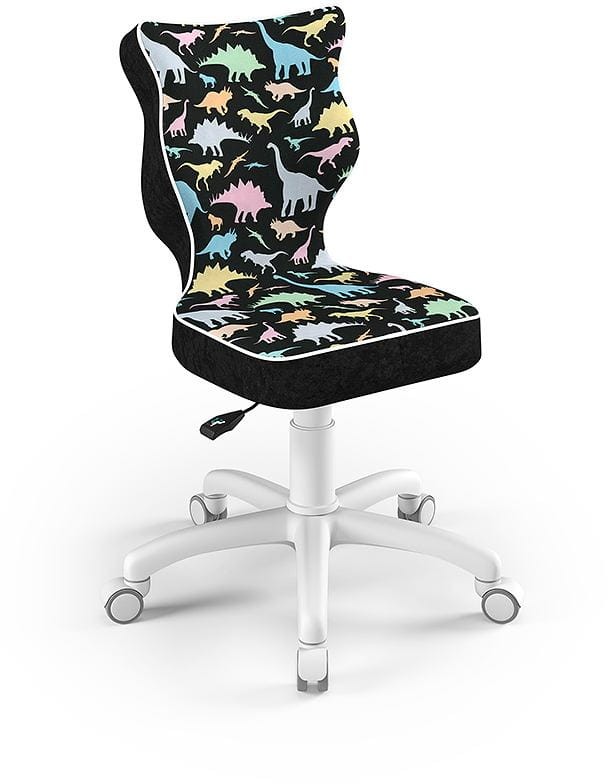 Fotel biurowy Petit W Storia dziecięcy wzrost 119-142 cm Dinozaury