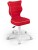 Fotel biurowy Petit W Visto dziecięcy wzrost 119-142 cm Czerwony