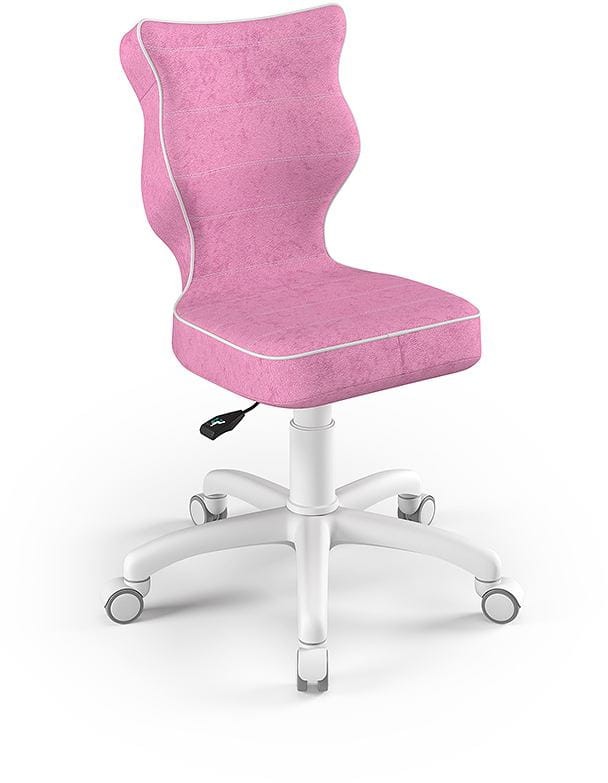 Fotel biurowy Petit W Visto dziecięcy wzrost 119-142 cm Różowy