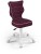 Fotel biurowy Petit W Visto dziecięcy wzrost 119-142 cm Bordo