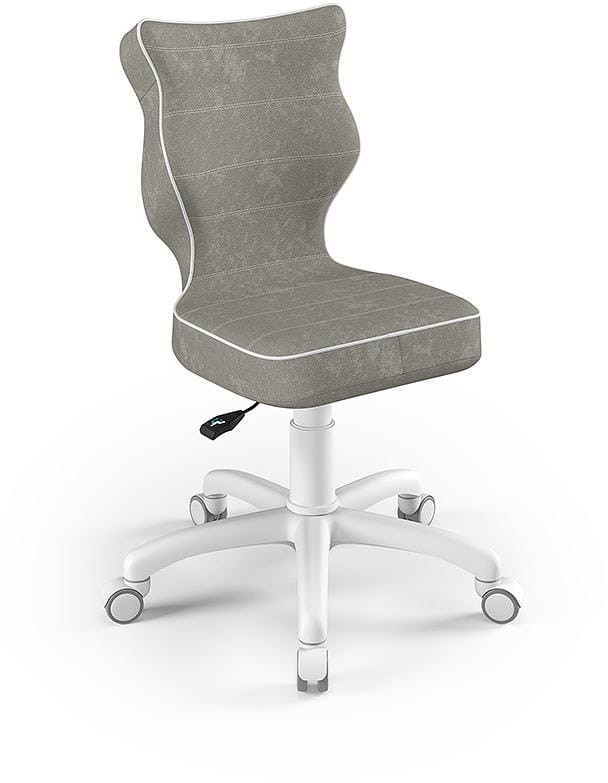 Fotel biurowy Petit W Visto dziecięcy wzrost 119-142 cm Szary