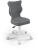 Fotel biurowy Petit W Jasmine dziecięcy wzrost 119-142 cm Szary
