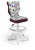 Fotel biurowy z podnóżkiem Petit W Storia dziecięcy wzrost 119-142 cm Sowy