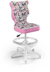 Fotel biurowy z podnóżkiem Petit W Storia dziecięcy wzrost 119-142 cm