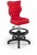 Fotel biurowy z podnóżkiem Petit B Visto dziecięcy wzrost 119-142 cm Czerwony