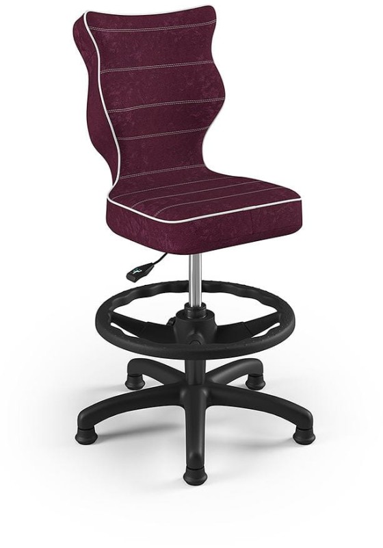 Fotel biurowy z podnóżkiem Petit B Visto dziecięcy wzrost 119-142 cm Bordo