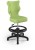 Fotel biurowy z podnóżkiem Petit B Visto dziecięcy wzrost 119-142 cm Zielony