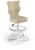 Fotel biurowy z podnóżkiem Petit W Visto dziecięcy wzrost 119-142 cm Beżowy
