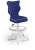 Fotel biurowy z podnóżkiem Petit W Visto dziecięcy wzrost 119-142 cm Niebieski
