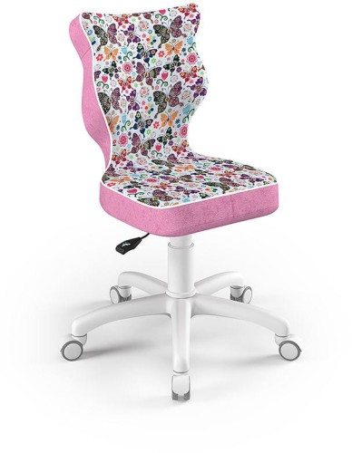 Fotel biurowy Petit W Storia dziecięcy wzrost 133-159 cm Motyle