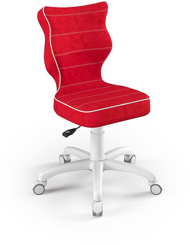 Fotel biurowy Petit W Visto dziecięcy wzrost 133-159 cm Czerwony