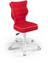 Fotel biurowy Petit W Visto dziecięcy wzrost 133-159 cm Czerwony