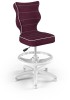 Fotel biurowy z podnóżkiem Petit W Visto dziecięcy wzrost 133-159 cm Bordo