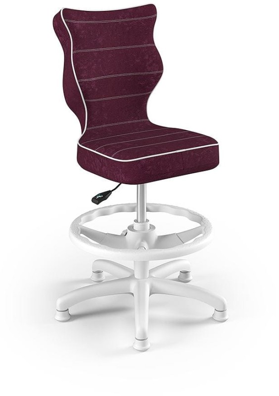 Fotel biurowy z podnóżkiem Petit W Visto dziecięcy wzrost 133-159 cm Bordo