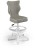 Fotel biurowy z podnóżkiem Petit W Visto dziecięcy wzrost 133-159 cm Szary