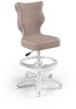 Fotel biurowy z podnóżkiem Petit W Jasmine dziecięcy wzrost 133-159 cm Pudrowy Róż