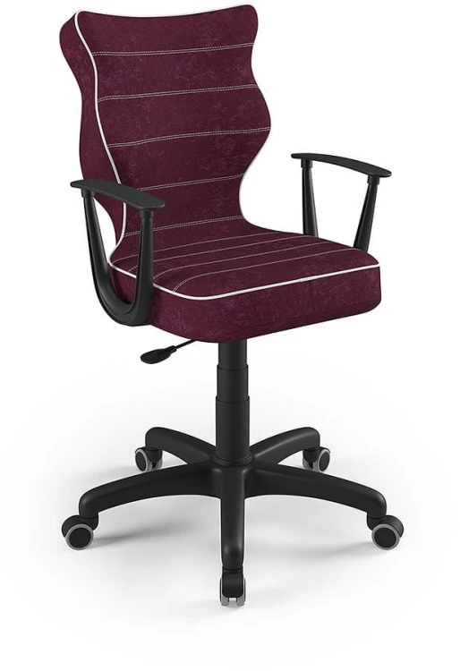 Fotel biurowy Norm Visto młodzieżowy wzrost 159-188 cm Bordo