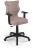 Fotel biurowy Duo B Jasmine młodzieżowy wzrost 146-176 cm Pudrowy Róż