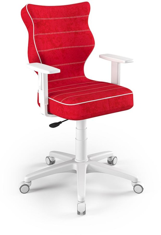 Fotel biurowy Duo W Visto młodzieżowy wzrost 146-176 cm Czerwony