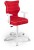 Fotel biurowy Duo W Visto młodzieżowy wzrost 159-188 cm Czerwony