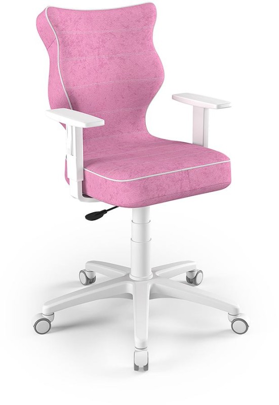 Fotel biurowy Duo W Visto młodzieżowy wzrost 159-188 cm Różowy