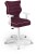 Fotel biurowy Duo W Visto młodzieżowy wzrost 159-188 cm Bordo