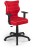 Fotel biurowy Duo B Visto młodzieżowy wzrost 159-188 cm Czerwony