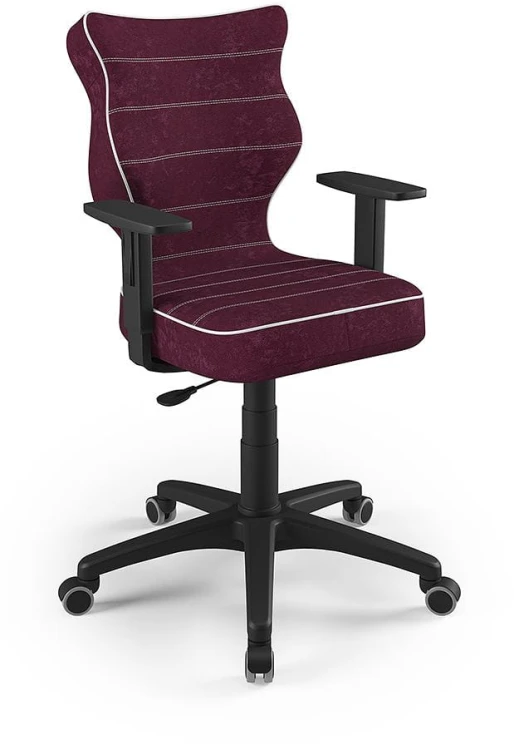 Fotel biurowy Duo B Visto młodzieżowy wzrost 159-188 cm Bordo