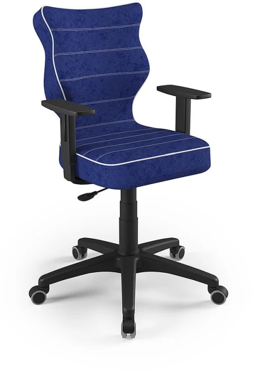 Fotel biurowy Duo B Visto młodzieżowy wzrost 159-188 cm Niebieski
