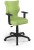 Fotel biurowy Duo B Visto młodzieżowy wzrost 159-188 cm Zielony