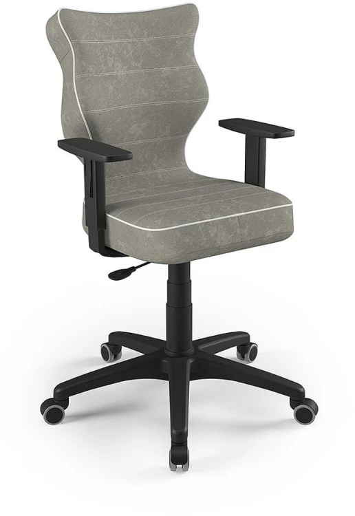 Fotel biurowy Duo B Visto młodzieżowy wzrost 159-188 cm Szary