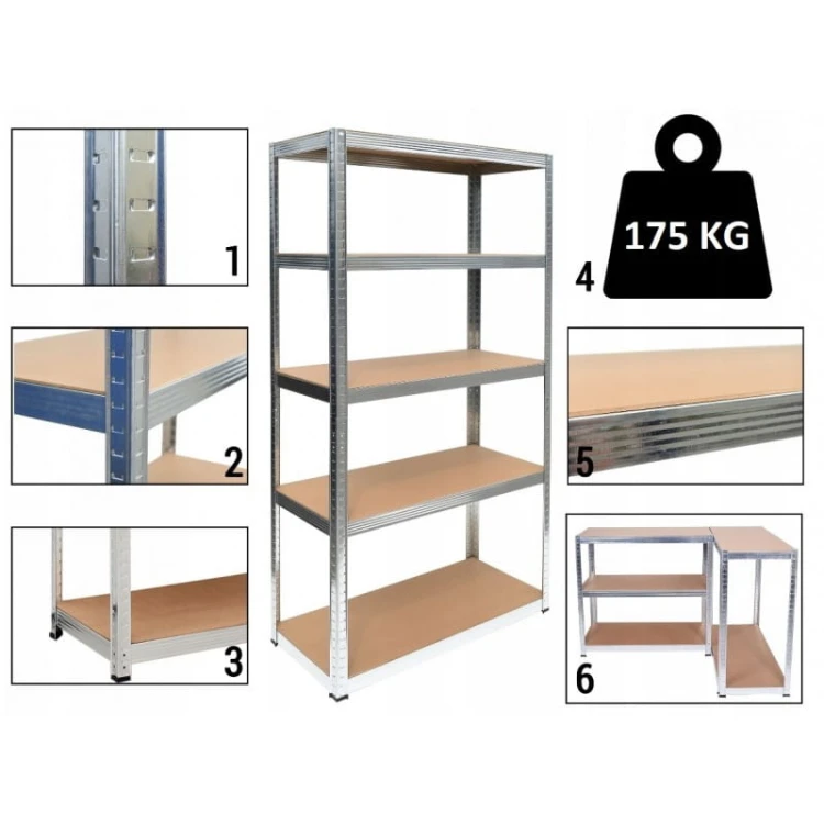 Regał magazynowy metalowy 180cm