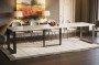 Stół rozkładany Borys Max 330 biały połysk Rozłożony
