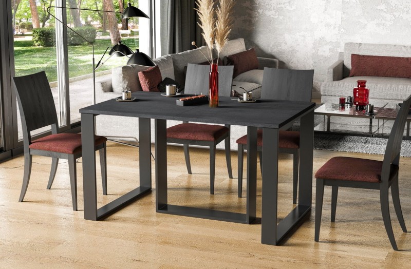 Stół rozkładany Borys Bis 310 Ciemny Beton