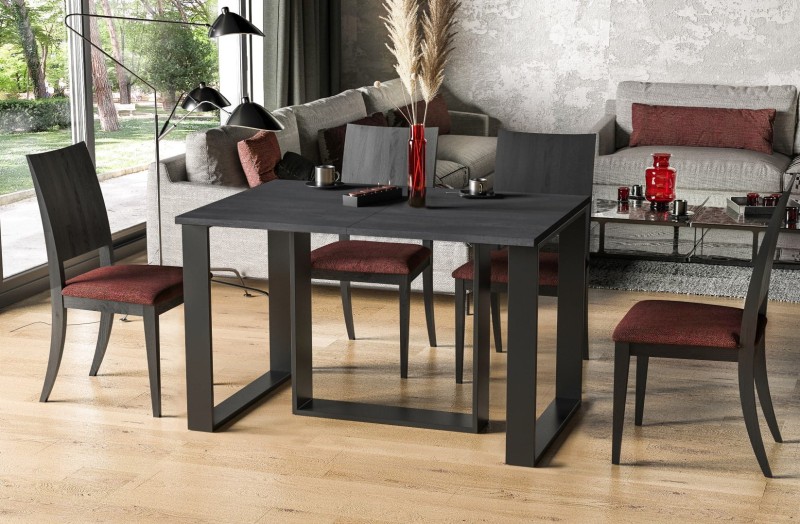 Stół rozkładany Borys 330 Ciemny Beton