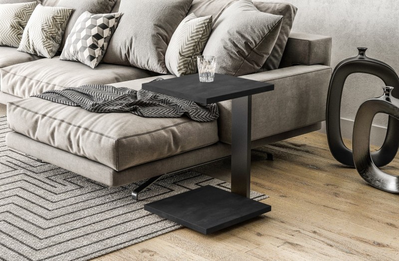 Stolik Saturn Ciemny Beton