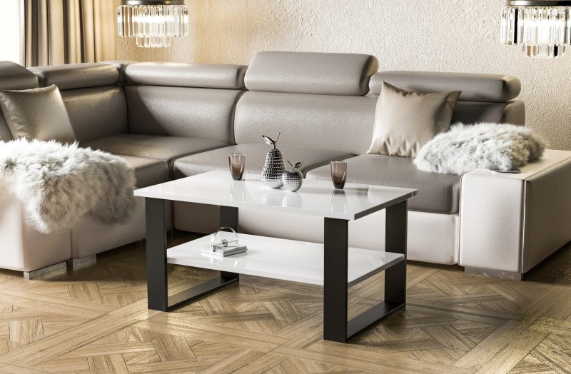 Ława Inga biały połysk