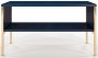 Granatowy stolik kawowy na złotych nóżkach Polka Navy Blu