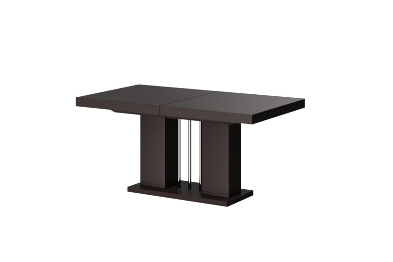 Stół rozkładany LINOSA 160-260 cm brąz połysk