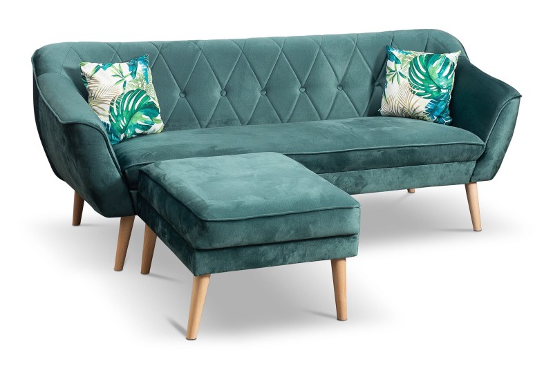 Narożnik modułowy Cindy w stylu skandynawskim