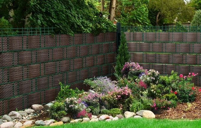 Taśma ogrodzeniowa panelowa z technorattanu 255x19cm