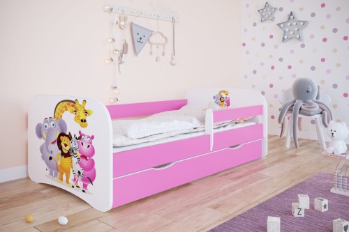 Zestaw mebli dziecięcych dla chłopca z łóżkiem 140x70 BABYDREAMS